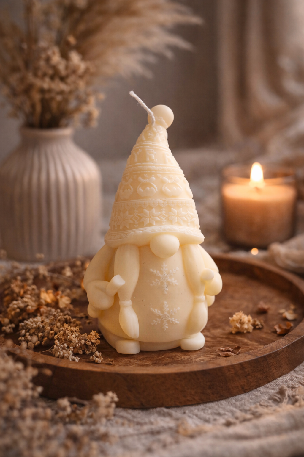 Kabouter met Skistokken